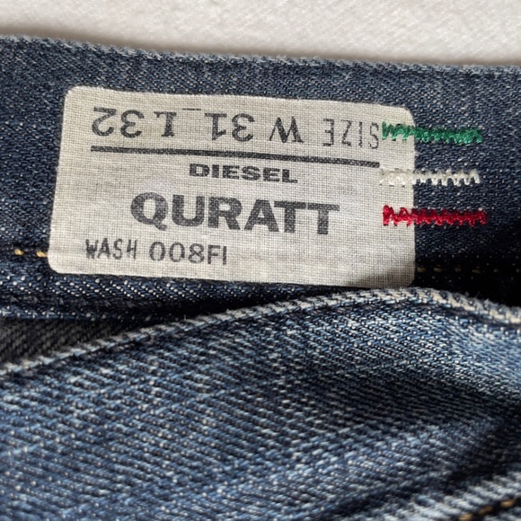 Diesel Jeans Quratt 31x32 Straight Leg Made in Italy - Picture 8 of 15